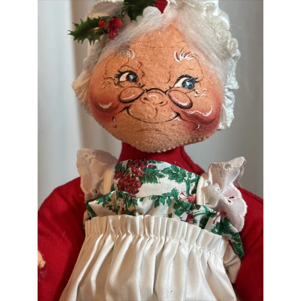 Annalee 18” Vintage 1994 Mr & Mrs Santa Clause Cardholder Bag With Orginal Tags
